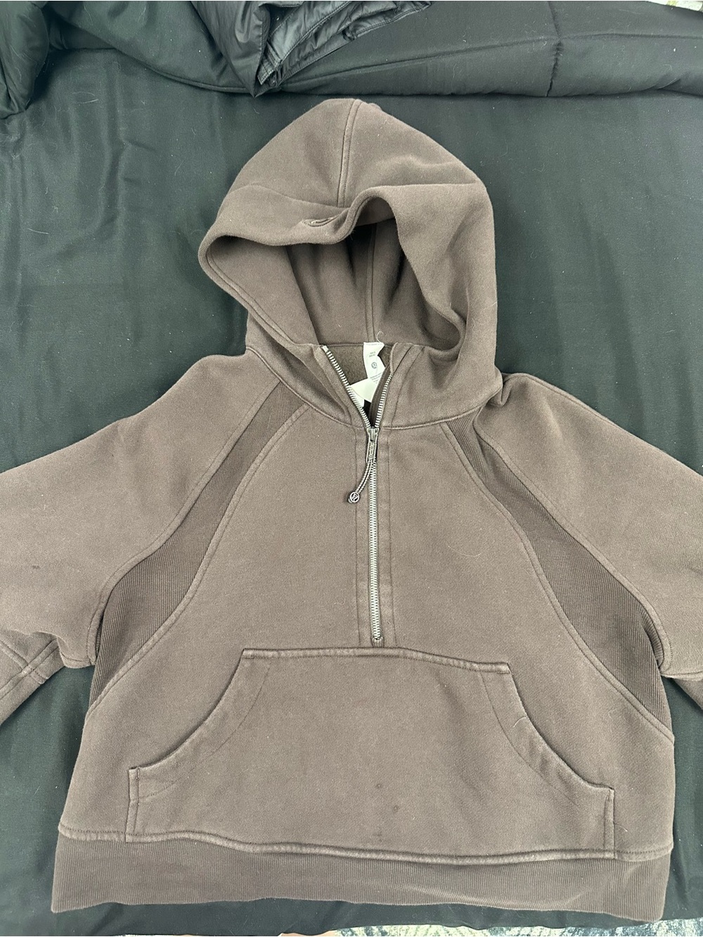 lululemon athletica Half-Zip Hoodie in Brown